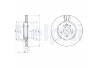 Brake Disc BG3503 Delphi