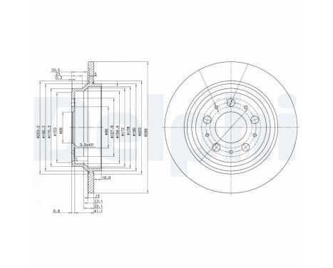 Brake Disc BG3515 Delphi