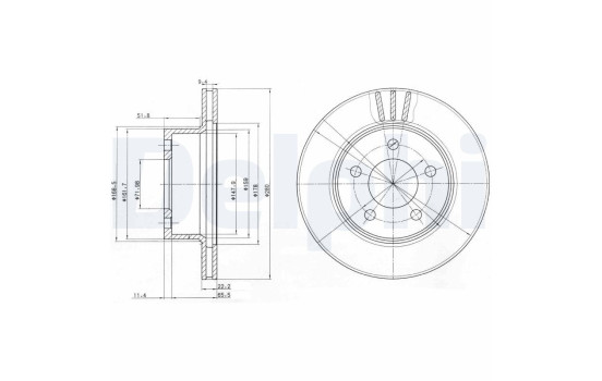 Brake Disc BG3532 Delphi