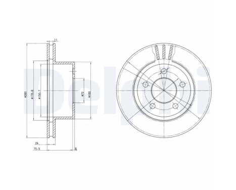 Brake Disc BG3533 Delphi