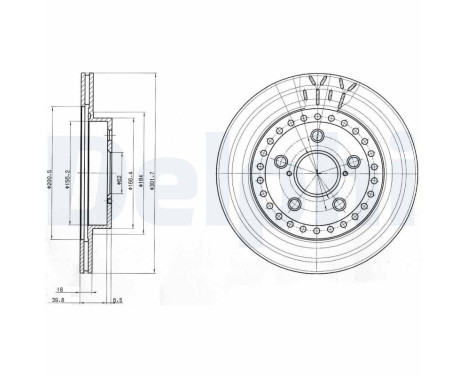 Brake Disc BG3536 Delphi