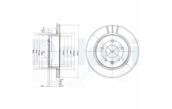 Brake Disc BG3542 Delphi