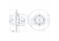 Brake Disc BG3551 Delphi