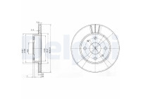 Brake Disc BG3555 Delphi