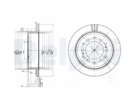 Brake Disc BG3557 Delphi