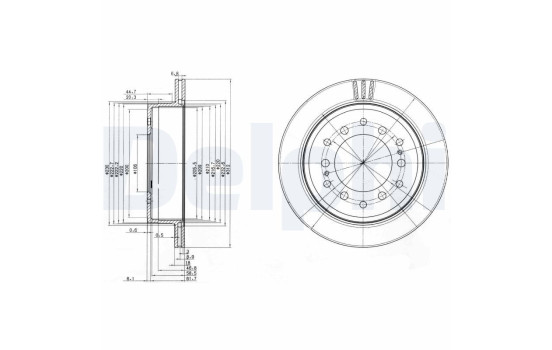 Brake Disc BG3557 Delphi