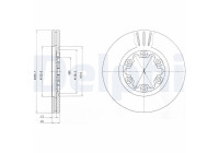 Brake Disc BG3559 Delphi