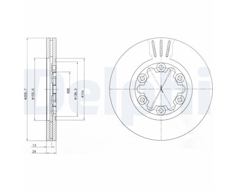 Brake Disc BG3559 Delphi