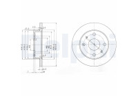 Brake Disc BG3561 Delphi