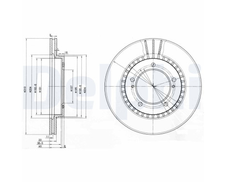 Brake Disc BG3587 Delphi