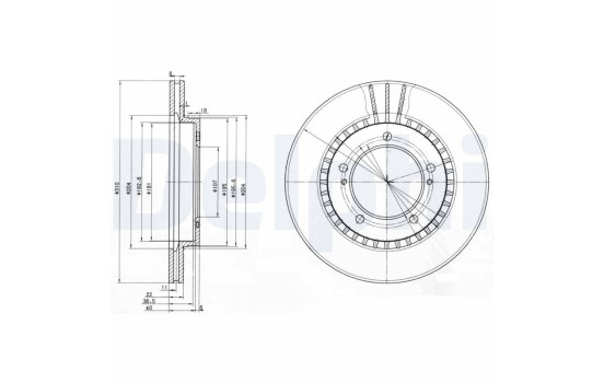 Brake Disc BG3587 Delphi