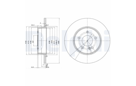 Brake Disc BG3602 Delphi