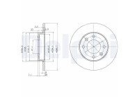 Brake Disc BG3653 Delphi