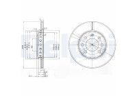 Brake Disc BG3658 Delphi