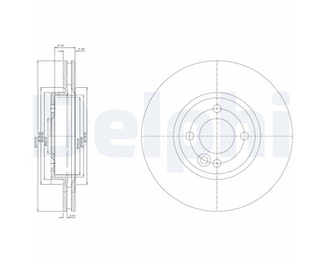 Brake Disc BG3661C Delphi