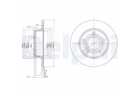 Brake Disc BG3672 Delphi