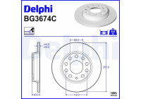 Brake Disc BG3674C Delphi