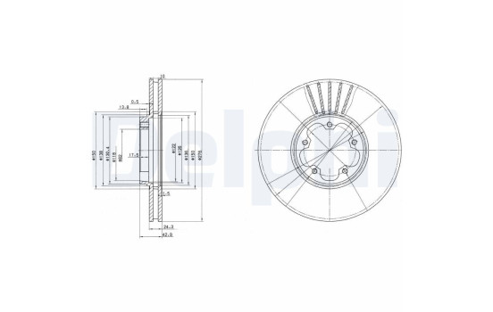 Brake Disc BG3676 Delphi