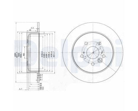 Brake Disc BG3691 Delphi