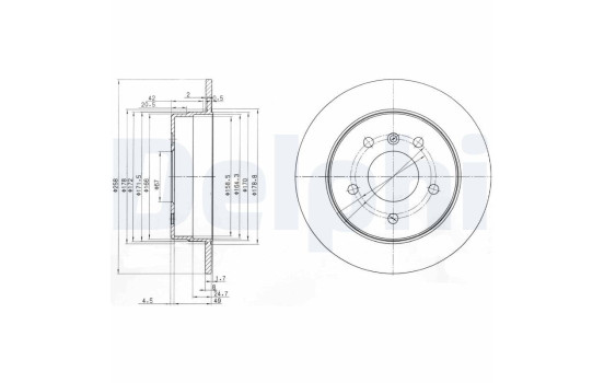 Brake Disc BG3710 Delphi