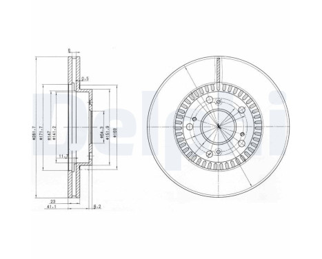 Brake Disc BG3720 Delphi