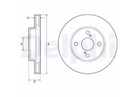 Brake Disc BG3734 Delphi