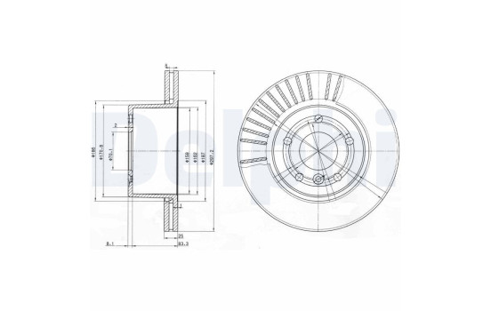 Brake Disc BG3737C Delphi