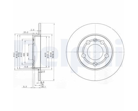 Brake Disc BG3738 Delphi