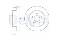 Brake Disc BG3739 Delphi