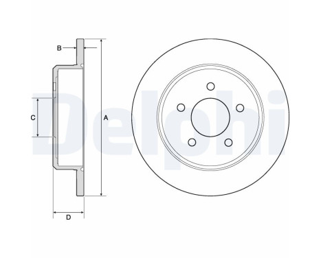 Brake Disc BG3739 Delphi