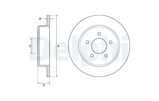 Brake Disc BG3739 Delphi