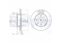 Brake Disc BG3749 Delphi