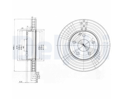 Brake Disc BG3755C Delphi