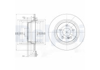 Brake Disc BG3757 Delphi