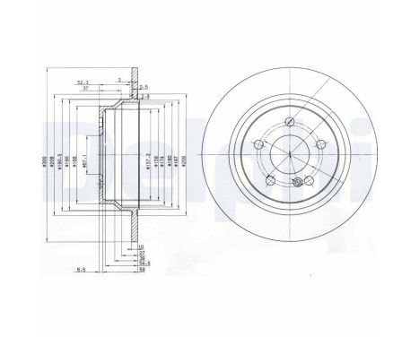 Brake Disc BG3757 Delphi