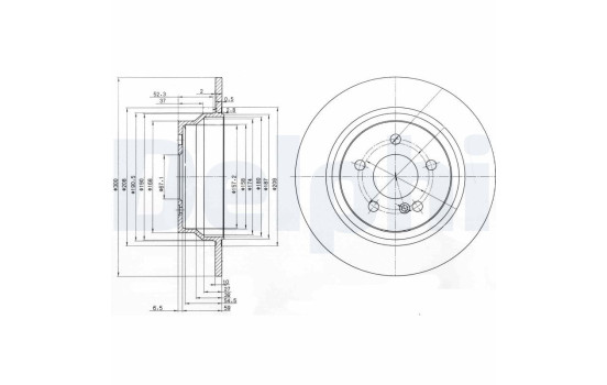 Brake Disc BG3757 Delphi