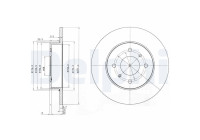 Brake Disc BG3764 Delphi