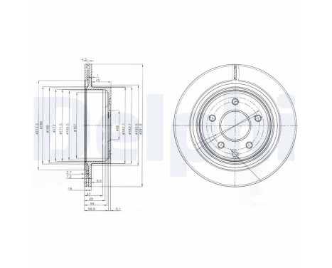 Brake Disc BG3765C Delphi