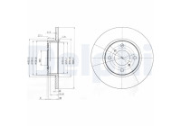 Brake Disc BG3769 Delphi