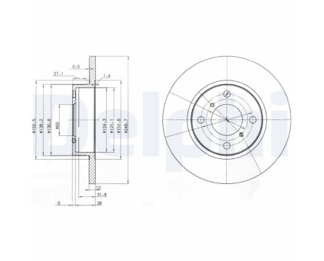 Brake Disc BG3769 Delphi