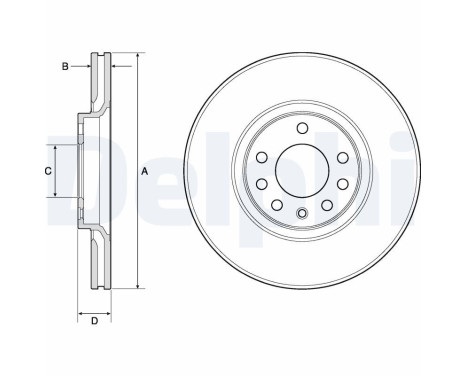 Brake Disc BG3770C Delphi