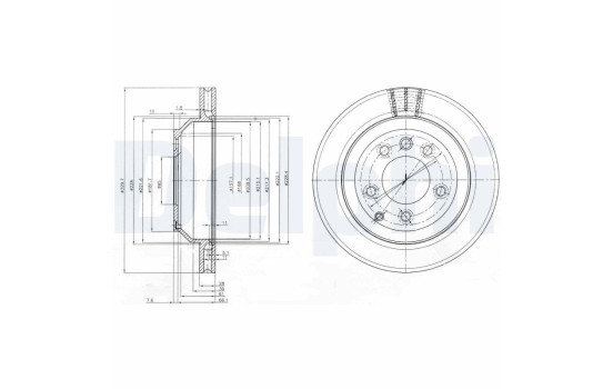 Brake Disc BG3775C Delphi