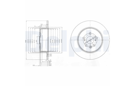 Brake Disc BG3777 Delphi