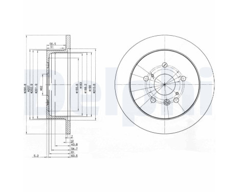 Brake Disc BG3779 Delphi