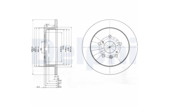 Brake Disc BG3779 Delphi