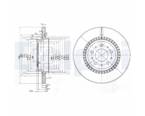 Brake Disc BG3782C Delphi