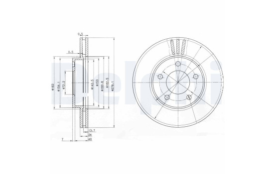 Brake Disc BG3792 Delphi
