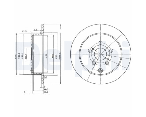 Brake Disc BG3822 Delphi