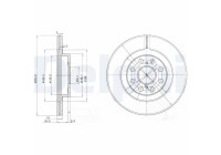 Brake Disc BG3825 Delphi