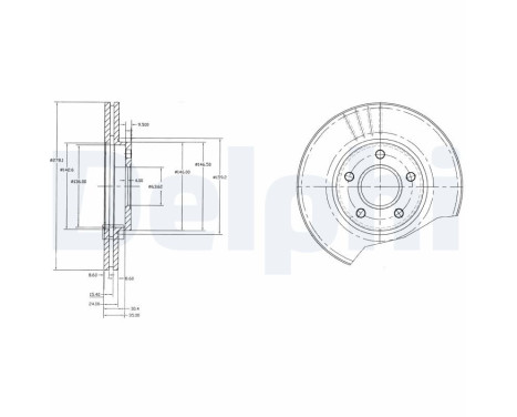 Brake Disc BG3826 Delphi